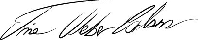 Trine Webers underskrift
